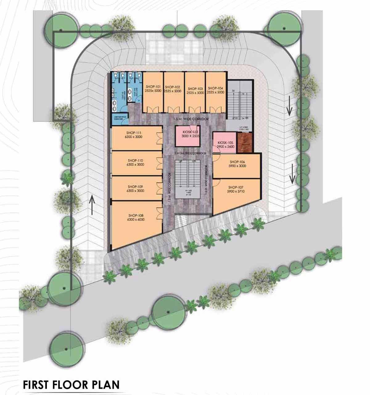 JMS Pride Avenue First Floor Plan