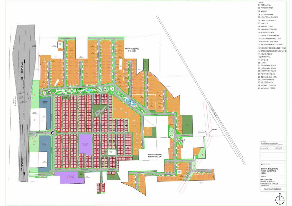 Signature Global IT/ITES Plots In Sohna Master Plan